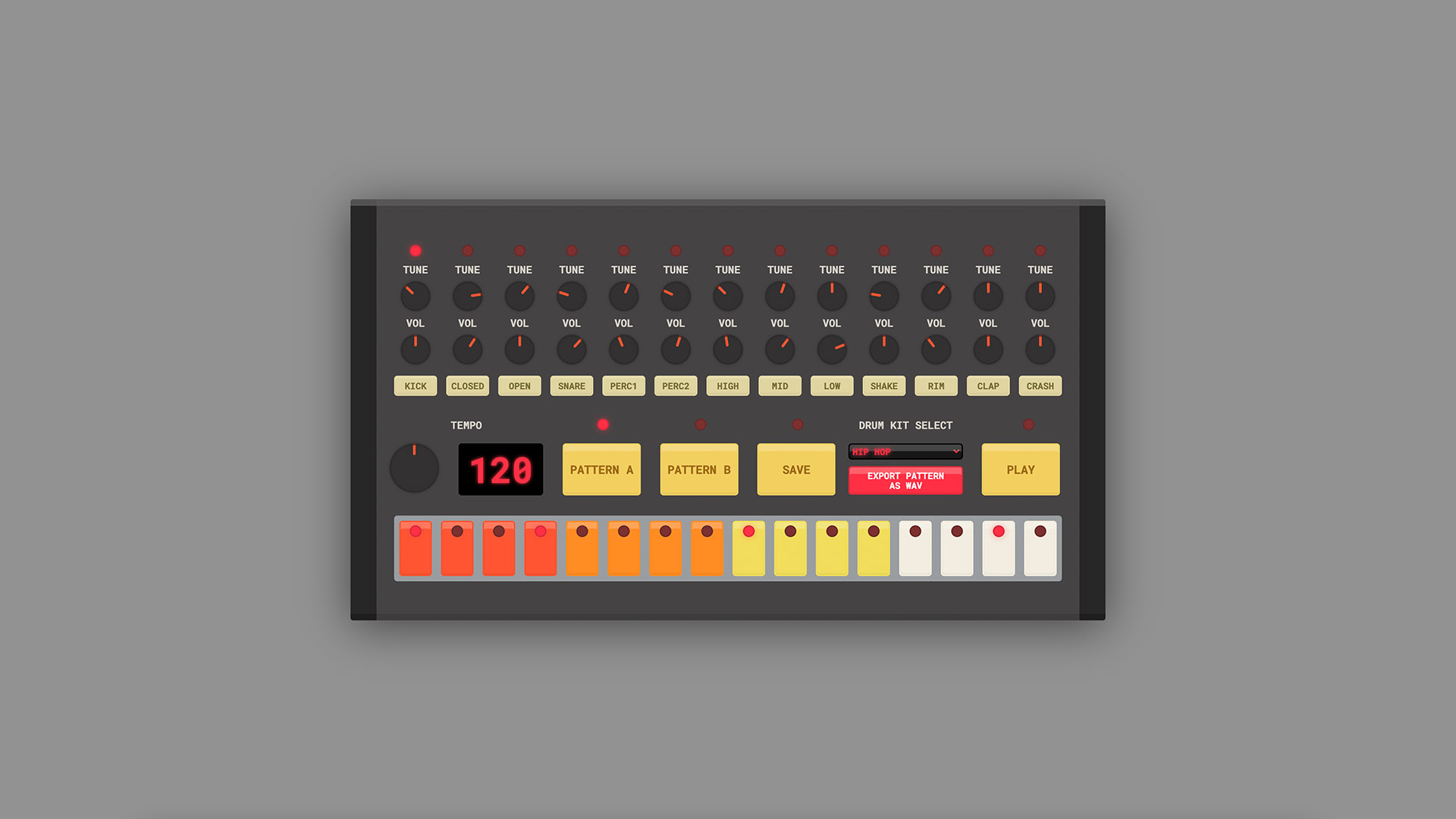 HTML5 Drum Machine